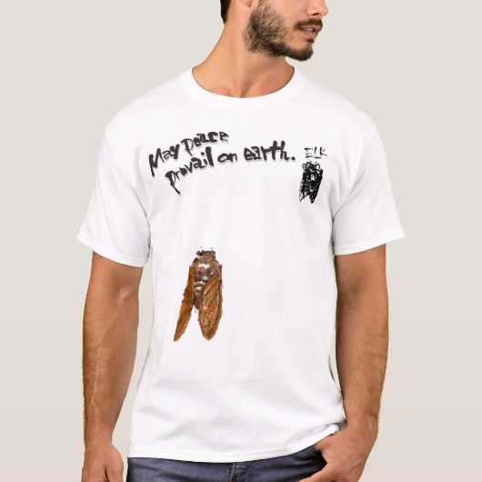 水墨画家であり詩人の「松元えるく」オリジナルメッセージTシャツです。 T-Shirt (Vorderseite)