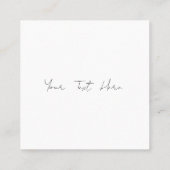 水彩画のサンキューカード/名刺/ネモフィラ/青い花/ブルー 紹介カード QUADRATISCHE VISITENKARTE (Rückseite)