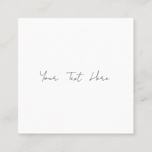 水彩画のサンキューカード/名刺/ネモフィラ/青い花/ブルー 紹介カード QUADRATISCHE VISITENKARTE (Rückseite)