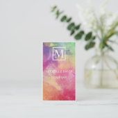 水彩 パステル VISITENKARTE (Stehend Vorderseite)