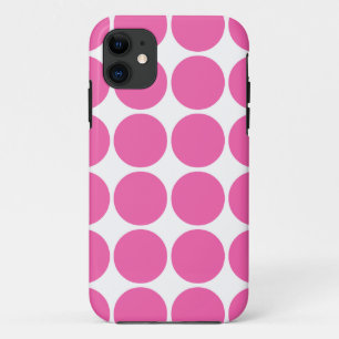 水玉模様パターンプリントの設計ショッキングピンクの水玉模様 Case-Mate iPhone HÜLLE