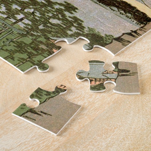 江戸の桜, 広重 Kirschblüten von Edo, Hiroshige, Ukiyoe Puzzle (Seite)