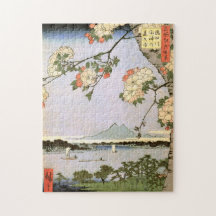 江戸の桜, 広重 Kirschblüten von Edo, Hiroshige, Ukiyoe