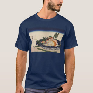江戸前寿司, 広重 Sushi rollen, Hiroshige, Ukiyoe T-Shirt