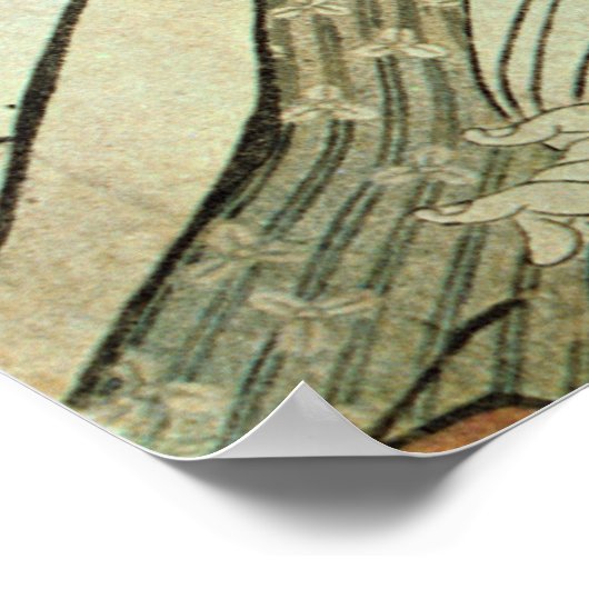 江 の 三 人, 歌 drei wunderschöne Frauen Edo, Utamaro Poster (Ecke)