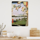 江 の 桜, 広 Kirschblüten 重 Edo, Hiroshige Poster (Küche)