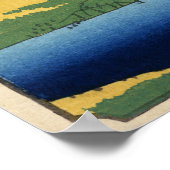 江 の 鶴, 広 Kranich von Edo, Hiroshige. Poster (Ecke)