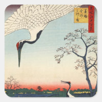 江 の 鶴, 広 Kranich von Edo, Hiroshige.