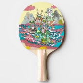 河童＆３ニャン＆鹿 TISCHTENNIS SCHLÄGER (Rückseite)