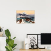 河 口 湖, Kawaguchi-See, Hiroshi Yoshida, Woodcut Poster (Heimbüro)