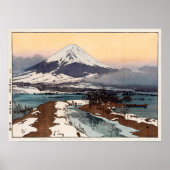 河 口 湖, Kawaguchi-See, Hiroshi Yoshida, Woodcut Poster (Vorne)