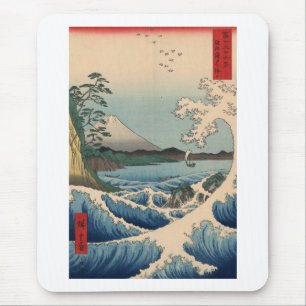 波と富士山, 広重 Welle und der Fujisan, Hiroshige Mousepad