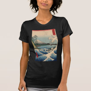 波と富士山, 広重 Welle und der Fujisan, Hiroshige T-Shirt