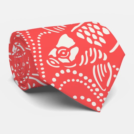 流水に鯉 KRAWATTE (Gerollt)