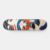 浮世シテ絵ィ 葛飾キ斎猫名柑橘ス SKATEBOARD (Horizontal)