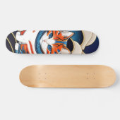 浮世シテ絵ィ 葛飾キ斎猫名柑橘ス SKATEBOARD (Horizontal)