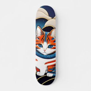 浮世シテ絵ィ 葛飾キ斎猫名柑橘ス SKATEBOARD