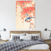 浮世絵キャンバス ukiyoe 小原古邨 「桐に四十雀」 キャンバスプリント leinwanddruck (Insitu (Schlafzimmer))