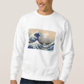 浮世絵スウェット ukiyoe sweat 葛飾北斎 「富嶽三十六景 神奈川沖浪」 スウェットシャツ sweatshirt (Vorderseite)
