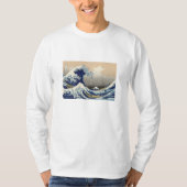 浮世絵長袖Tシャツ Ukiyoe T-Shirt 葛飾北斎 「富嶽三十六景 神奈川沖浪裏」 (Vorderseite)
