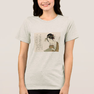 浮世絵・女性 己未美人合之内 浄瑠璃本 Tri-Blend SHIRT