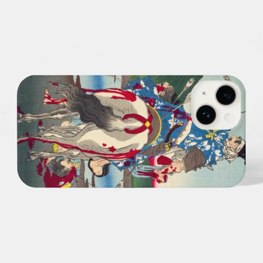 浮世絵 ukiyoe 月岡芳年 「芳年武者无類 畠山庄司重忠」iPhone 14ケース iPhone Hülle (Rückseite (Horizontal))