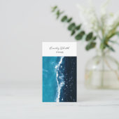 海のグラデーションデザイン VISITENKARTE (Stehend Vorderseite)