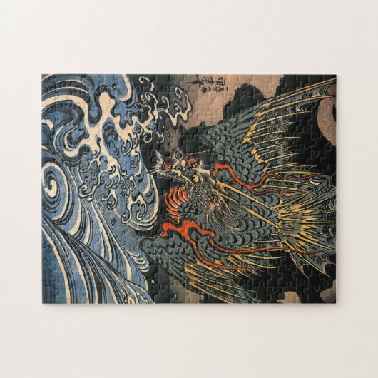 海, 国, 芳, Sea Dragon, Kuniyoshi, Ukiyo-e Puzzle (Horizontal)