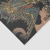海, 国, 芳, Sea Dragon, Kuniyoshi, Ukiyo-e Seidenpapier (Ausschnitt)
