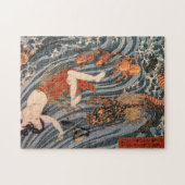 海 女 龍, 国 芳, Frauen & Drachen, Kuniyoshi, Ukiyo-e Puzzle (Horizontal)