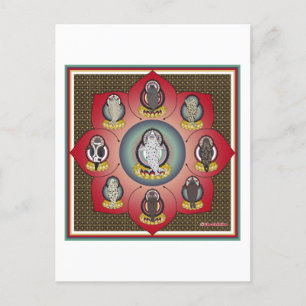 海 豹 荼 (Siegel mandala) Postkarte