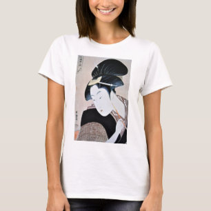 深 く 恋,歌 tiefe versteckte Liebe, Utamaro, Ukiyoe忍 T-Shirt