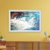 渓 流, Rapids, Hiroshi Yoshida, Holzschnitt Leinwanddruck (Insitu (Wohnzimmer))