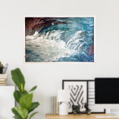 渓 流, Rapids, Hiroshi Yoshida, Holzschnitt Poster (Heimbüro)