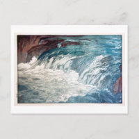 渓 流, Rapids, Hiroshi Yoshida, Holzschnitt