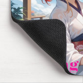 温泉にきた猫耳娘 MOUSEPAD (Ecke)