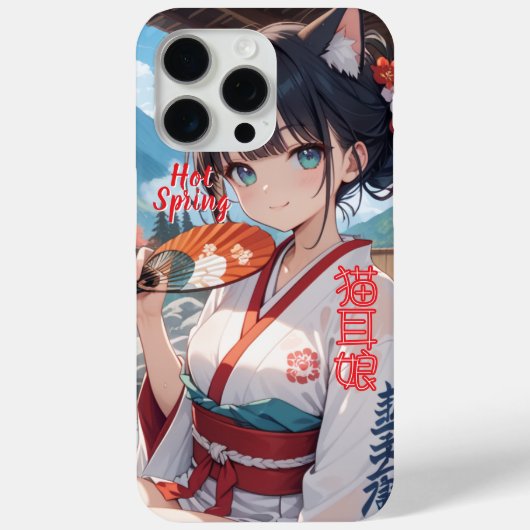 温泉に入る猫耳娘 Case-Mate iPhone HÜLLE (Rückseite)