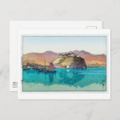 湖 口, Hukou, China, Hiroshi Yoshida, Woodcut Postkarte (Vorne/Hinten)