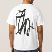 源頼朝 征夷大将軍 花押(プリント花押入り) T-Shirt (Rückseite)