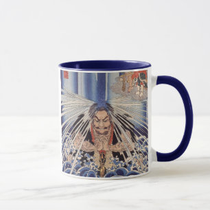 滝に打たれる僧, 国芳 Mönch in den Wasserfällen, Kuniyoshi Tasse