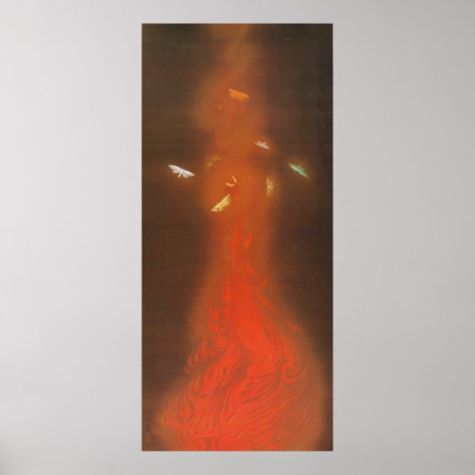 炎 舞, 速 御 Tanz 舟 Flammen, Gyoshū Poster (Vorne)