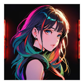 煌霞の少女【Radiant Haze Girl】  Fotodruck