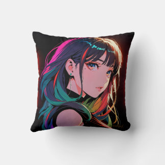 煌霞の少女【Radiant Haze Girl】 Kissen