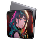 煌霞の少女【Radiant Haze Girl】 Laptopschutzhülle (Vorderseite Links)