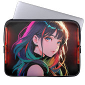 煌霞の少女【Radiant Haze Girl】 Laptopschutzhülle (Vorderseite)