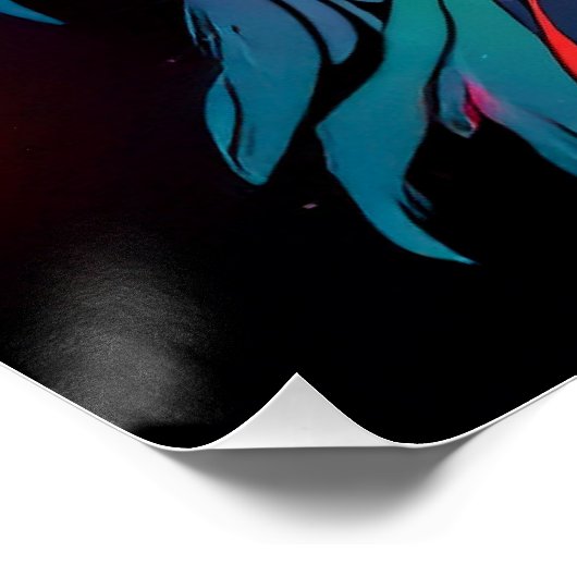 煌霞の少女【Radiant Haze Girl】 Poster (Ecke)