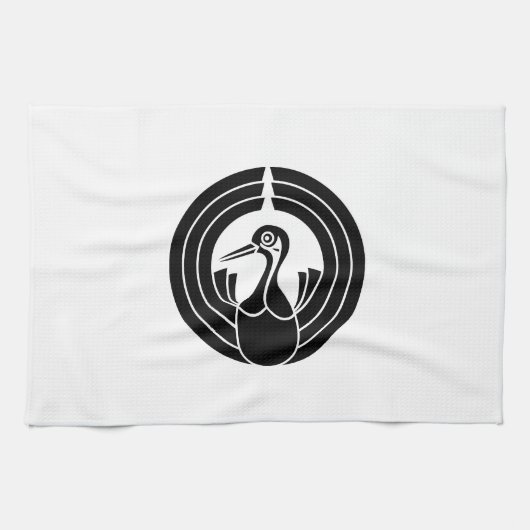 熨斗鶴の丸 HANDTUCH (Horizontal)