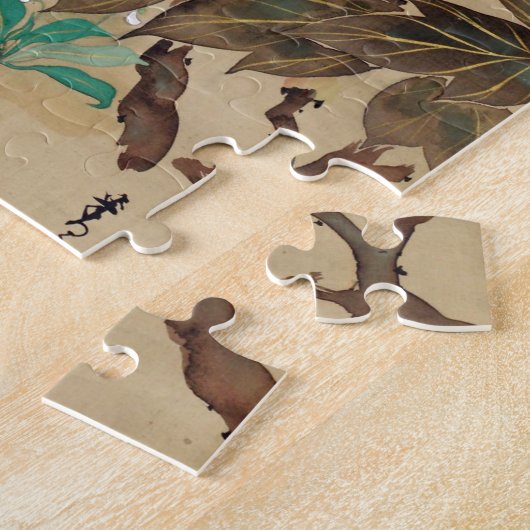 牡 丹, 其, Kiitsu, Japan Art Puzzle (Seite)