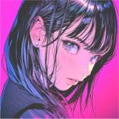 【特大】ドアップJKシール|寿司娘 Seal GenerativeAI Aufkleber (Vorderseite)