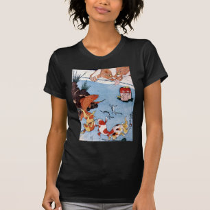 猫と金魚, 国芳 Katze und Goldfisch, Kuniyoshi, Ukiyo-e T-Shirt